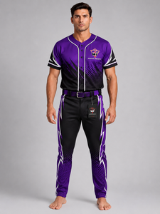 Baseball Uniform Premium Custom Baseball Jersey And Matching Pants Lightweight Breathable Stretch Fabric <b>Athletic</b> Sportswear - Product Image 1