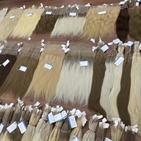 MEILLEURE QUALITÉ!!! Fermeture de dentelle humaine vietnamienne brute et extension de cheveux frontale haute densité longue durée d'utilisation
