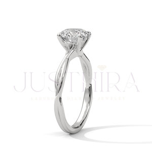 Export Quality Minimalist Round cut Diamond Ring for Everyday Wear Office Use and Elegant Styling Available Competitive price - Product Image 4