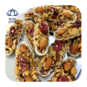 Biscuit aux noix mélangées croustillantes Blue Lotus 2025, délicieuse collation de boulangerie pour le petit-déjeuner et la pause thé - Product Image 1