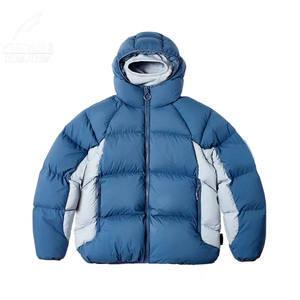 Veste d'hiver personnalisée en duvet d'oie pour homme, veste matelassée chaude avec fermeture éclair intégrale, veste matelassée pour homme - Product Image 1