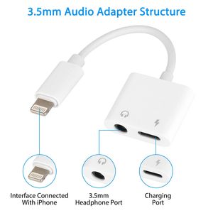 Adattatore Dongle Audio 2-in-1 da 3,5mm con Caricatore e Splitter per Cuffie per iPhone 13/13Pro/SE/12/12 Mini/12 Pro/12 Pro Max/iPad - Product Image 3
