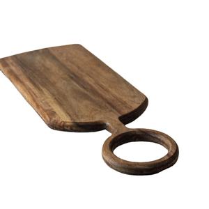 Tabla de cortar de madera hecha a mano, Rectangular, cuadrada, para servir, de madera, artesanal Rural de la India - Product Image 1
