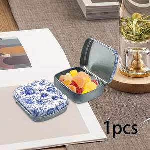 กล่องดีบุกขนาดเล็กมีฝาปิด กล่องเก็บของโลหะพกพาขนาดเล็กสำหรับเก็บต่างหูและเครื่องประดับ ใช้จัดระเบียบบ้าน จำหน่ายราคาส่ง - Product Image 2