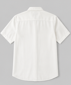 เสื้อเชิ้ตแขนยาวสีขาวสำหรับผู้ชาย ลายต้นปาล์ม ปักมือ ปกคอเสื้อแบบพับได้ - Product Image 6