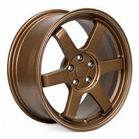 Jantes forgées personnalisées 6 branches JDM Bronze Mat 18 19 20 pouces 5x112 5x120 en alliage 6061-T6, légères et neuves pour voitures de tourisme haute performance