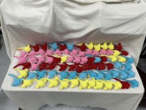 Llavero de Peluche Hecho a Mano, Muñeco Adorable de Ganchillo, Juguete Suave Tejido de Lana, Accesorios para Llaveros, Llavero de Peluche Personalizado, Venta al por Mayor a Granel - Product Image 4