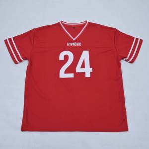 Maillots de football personnalisés pour hommes de qualité supérieure, coupe ample, style vintage, t-shirt à manches courtes, streetwear avec impression numérique, tissu en maille - Product Image 5