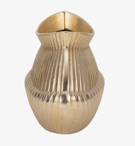 Handcrafted Metal <b>Vase</b> with <b>Unique</b> Detailing for Modern Interiors Golden Polished Finished Customized Shape & Size Metal <b>Vase</b> - Product Image 5
