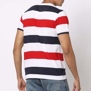 เสื้อยืดถักสั่งทำขายส่งจากคลังสินค้าในสหรัฐอเมริกา สำหรับผู้ชาย ผ้าฝ้ายแท้ 180GSM เป็นมิตรกับสิ่งแวดล้อม ระบายอากาศได้ดี สวมใส่สบาย แขนสั้น พิมพ์ลาย - Product Image 4