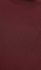 Sudadera de Manga Larga para Hombre, Color Granate, Cuello Redondo, Logotipo con Letras Estampadas en la Manga Izquierda, Corte Regular, Tejido de Punto, Estilo Casual para Otoño - Product Image 3