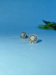 Pendientes de Diamantes Naturales con Corte Brillante, Oro Rosa de 18K, Certificación GGL, Joyería de Lujo para Mujer, para Bodas y Fiestas, Estilo Minimalista - Product Image 3