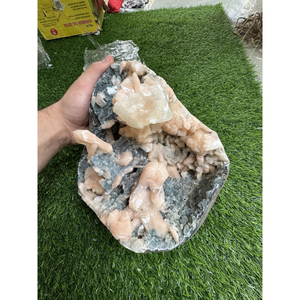 Premium White Apophyllite Yellow Stilbite on Black Coral <b>Crystal</b> Natural Mineral Stone for Home Decor and Wholesale - Product Image 1