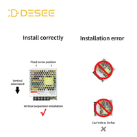 Alimentation électrique ultra-mince LRS série 50W 12V AC-DC à vente chaude avec commutation BIS, efficacité de 88% pour l'éclairage LED