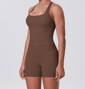 Ensemble de sport sans couture pour femme, tenue de yoga, vêtements de fitness, survêtement sportif uni pour l'automne - Product Image 6