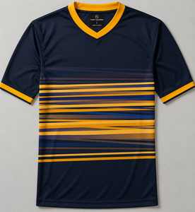 FURAT LEATHERS Camiseta de Fútbol Sublimada Unisex con Cuello en V, Poliéster que Absorbe la Humedad, Corte Regular, Manga Corta, Nombre del Equipo Personalizado, 140g - Product Image 2