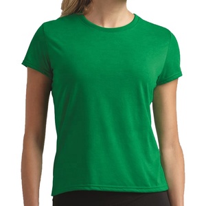 OEM High Quality <b>Women</b> <b>V</b>-<b>Neck</b> Short Sleeve <b>T</b>-<b>Shirt</b> 100% Cotton Custom Logo Silk Screen Printed Regular Fit Streetwear Quick Dry - Product Image 2