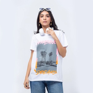 Factory Direct Women's Eco-Friendly 100% Cotton O-Neck Short Sleeve Regular Fit Anti-UV Quick Dry Summer Casual Tops - Product Image 2