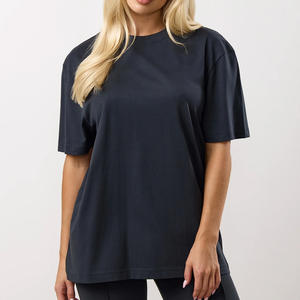 Camiseta de algodón para mujer, 240gsm, corte ajustado, estampado gráfico personalizado, ropa de verano de alta calidad - Product Image 3