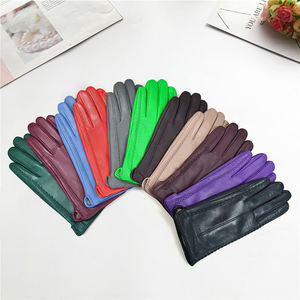 Proveedor al por Mayor de Guantes de Piel de Cabra Genuina, Cálidos, Unisex, Clásicos, Forrados de Lana, Transpirables, de Secado Rápido, para Todas las Temporadas - Product Image 3