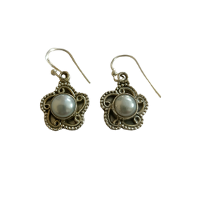 Natural <b>Pearl</b> Handmade <b>Earrings</b> in 925 Sterling <b>Silver</b> Women Designer Jewelry Wholesale Bohemian Crystal <b>Earrings</b> - Product Image 1