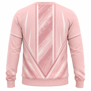 เสื้อสเวตเชิ้ตผู้ชายสีชมพูพิมพ์ลาย คอกลม ทรงปกติ สวมใส่สบายๆ ในฤดูใบไม้ร่วง พิมพ์ลายแบบซับลิเมชั่น ผ้าโพลีเอสเตอร์ถัก 100% - Product Image 6