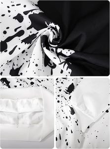เสื้อฮู้ดแบบยูนิเซ็กซ์ สีดำขาว ลายพิมพ์บล็อกสี ทรงปกติ ผ้าฝ้ายเฟรนช์เทอร์รี่ สวมใส่สบายๆ สำหรับฤดูใบไม้ร่วง มีกระเป๋าหน้า น้ำหนัก 350 กรัม - Product Image 6