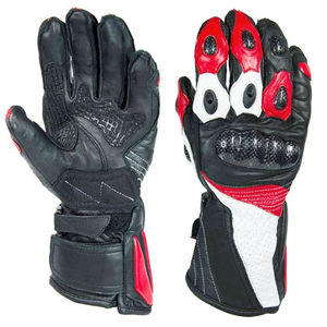 Custom Multi Color Leather Soft Breathable Full Finger Winter Outdoor Motorbike <b>Gloves</b> OEM Protective Racing Sports <b>Gloves</b> - Product Image 3