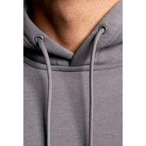 Survêtement à capuche pour homme, coupe droite, longueur intégrale, sweat-shirt décontracté avec poches latérales, vêtement d'automne 100% coton, couleur unie 2026 - Product Image 5