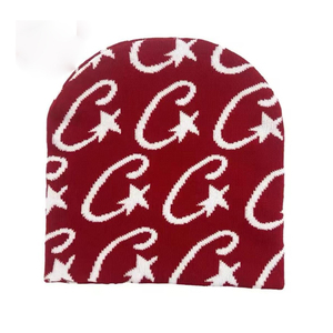 Bonnet d'hiver tendance, chaud et doux en tricot, bonnet à revers unisexe en acrylique extensible pour sports de neige en extérieur, logo personnalisé, vente en gros, marque - Product Image 2