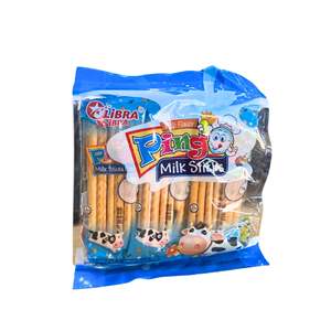 Venta al por mayor a medida Fresh Natural OEM & ODM Opciones Pingo Milk Stick Galletas 186G Bolsita Bolsa azul FMCG - Product Image 1