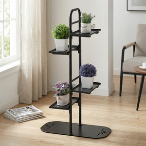 MIT Home Storage Height Adjustable Plant Stand for Garden Patio Multi-Function Balcony Flower <b>Pot</b> Shelf Rack Storage Organizer - Product Image 1