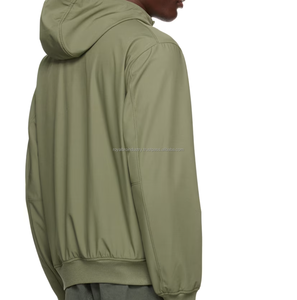 Chaqueta de invierno de talla grande a prueba de viento impermeable de lona delgada para hombre, logotipo personalizado, moda para exteriores de calle alta - Product Image 3