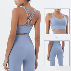 Ensemble de sport 2 pièces pour femme : Legging taille haute sculptant avec poche arrière et brassière de sport – Idéal pour le yoga, la gym, la course et l'entraînement - Product Image 6