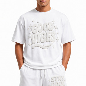 Nouveauté : Ensembles décontractés tricotés pour hommes, design tendance, shorts respirants 100 % coton, haute qualité, style streetwear, logo personnalisé - Product Image 5