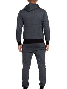 Chándal con Capucha y Cremallera Completa, Personalizable con Logotipo, Informal, Deportivo, Transpirable, de Poliéster y Algodón, para Otoño - Product Image 4