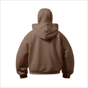 Sweat-shirt à capuche pour homme en coton brodé de haute qualité, style streetwear automne, coupe ample et épaisse, écologique, OEM - Product Image 2