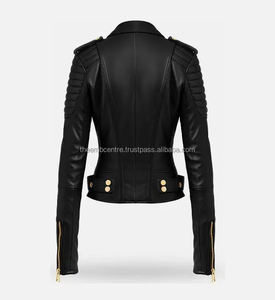 Veste en cuir pour femme en tissu confortable nouvelle conception veste authentique pour femme à séchage rapide - Product Image 4