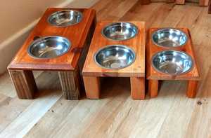 Comedero Doble Elevado para Mascotas, Moderno, de Madera de Mango Sólida de Primera Calidad, Ajustable, para Perros y Gatos, Personalizado, Venta al Por Mayor - Product Image 2