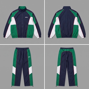 Ensemble de survêtement coupe-vent personnalisé 2 pièces léger - Faible MOQ Vente en gros Fabricant OEM B2B Vêtements de sport - Product Image 1