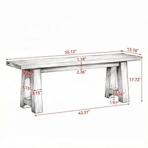 Panca da Esterno Classica Contemporanea in Legno Massello per Hotel, Centri Commerciali, Parchi, Soggiorni e Scuole, Ideale per Terrazze - Product Image 3
