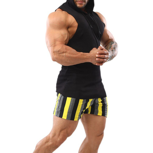 OEM <b>Sleeveless</b> Hood Sweatshirt White 100% Cotton Fleece <b>Pullover</b> With Front Pocket Casual Wear <b>Sleeveless</b> Hoodie - Product Image 3
