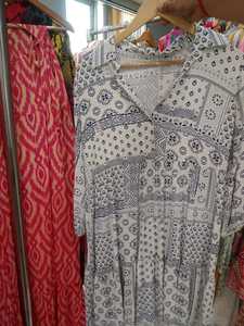 Kurta décontractée à volants pour femme, imprimé léopard multicolore, en coton extensible, coupe ample, style bohème, idéale pour les fêtes estivales – Tendance mode indienne, succès de vente - Product Image 5