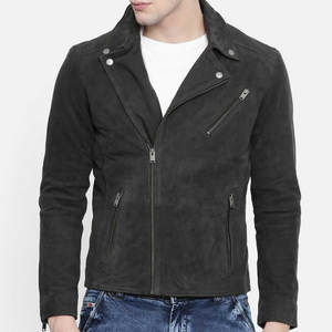 Cheap Men's Designer <b>Winter</b> Wear Coat Custom Faux Suede <b>Jacket</b> for Men Wholesale Custom Logo OEM Service Classics Casual Suede - Product Image 4