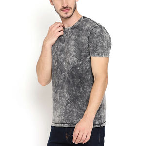 T-shirt pour homme de qualité supérieure, design tendance, effet délavé, avec logo personnalisé, 100% coton, en stock - Product Image 3