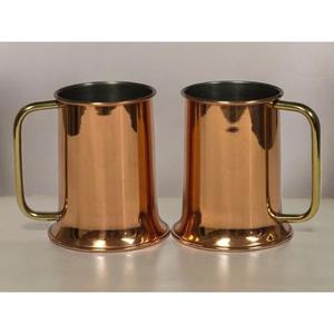 High Quality Finish Pure Copper <b>Mugs</b> & Glass Set of 3 Dishwasher Safe Eco Friendly <b>Mug</b> For Household Drinking Good For Health - Product Image 2