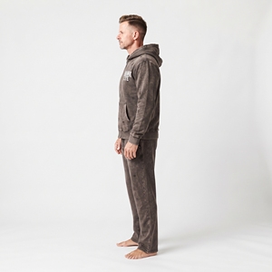 Conjunto de Sudadera con Capucha y Pantalones Deportivos para Hombre, Estilo Vintage, Lavado Ácido, Pantalones Anchos, Ropa Casual a Juego - Product Image 3