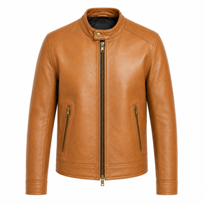 Chaqueta de Moda Casual de Piel de Oveja Auténtica de Primera Calidad para Hombre, Fabricante Personalizado OEM ODM, Lazib Sports Transpirable - Product Image 1