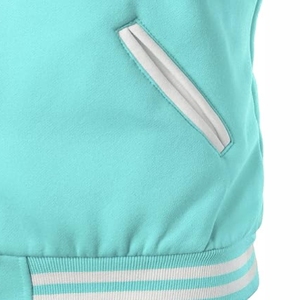 Unisex <b>Top</b> Trend Comfortable Canvas Varsity Jacket Breathable Customizable Stand Collar Front Logo Cartoon Patchwork Hooded Best - Product Image 6
