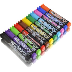 Marcadores Permanentes con Punta de 2 mm, Tinta No Secante a Base de Alcohol, 12 Colores, Compatibles con Papel Metálico, PP Reciclado, Uso Profesional - Product Image 2